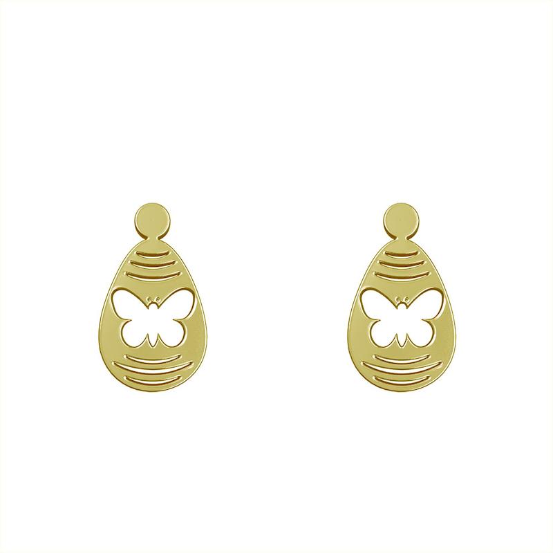 گوشواره طلا مدل پروانه کد GA10463