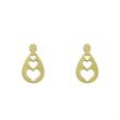 گوشواره طلا مدل قلب کد GA10478