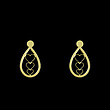 گوشواره طلا مدل قلب کد GA10491