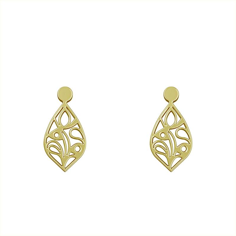 گوشواره طلا مدل اشک کد GA10493