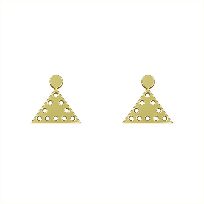 گوشواره طلا مدل مثلث کد GA10504