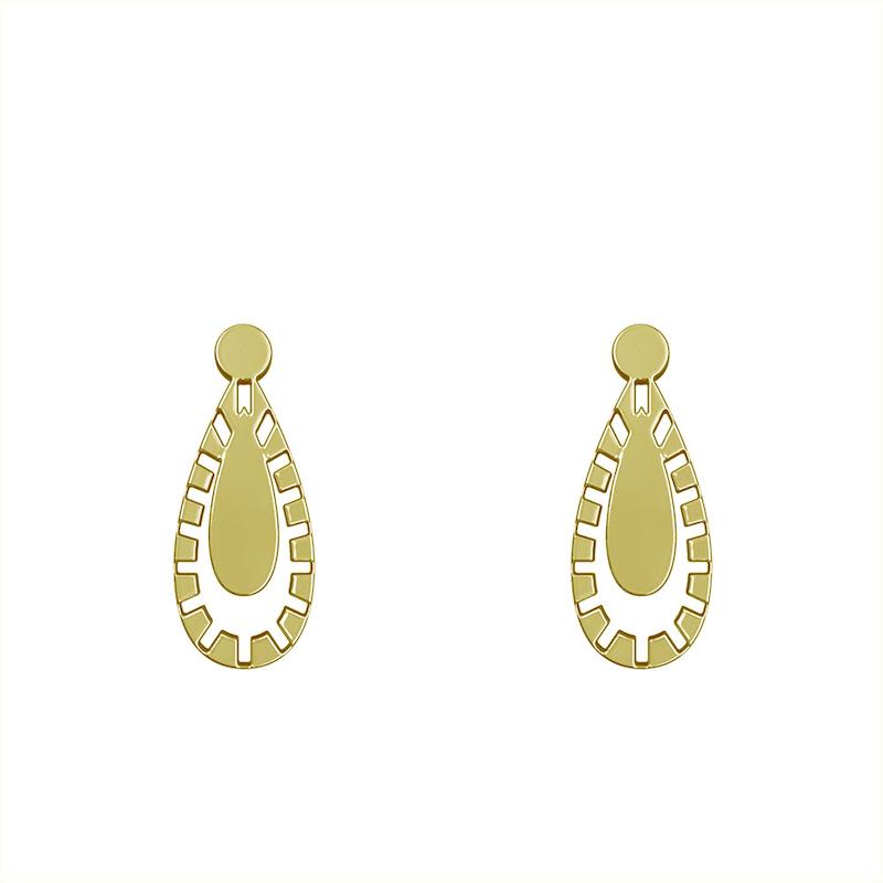 گوشواره طلا مدل هندسی کد GA10512