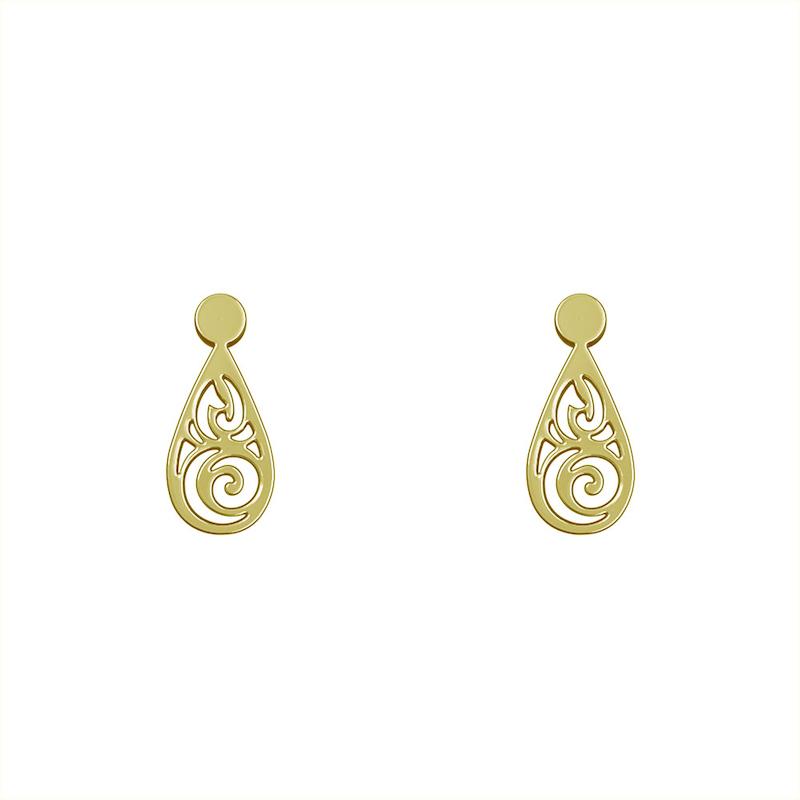 گوشواره طلا مدل هندسی کد GA10516