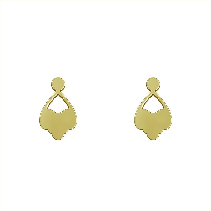 گوشواره طلا مدل هندسی کد GA10519