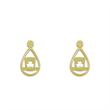 گوشواره طلا مدل کلاه کد GA10528