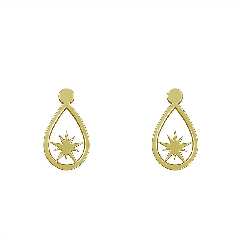 گوشواره طلا مدل اشک کد GA10535