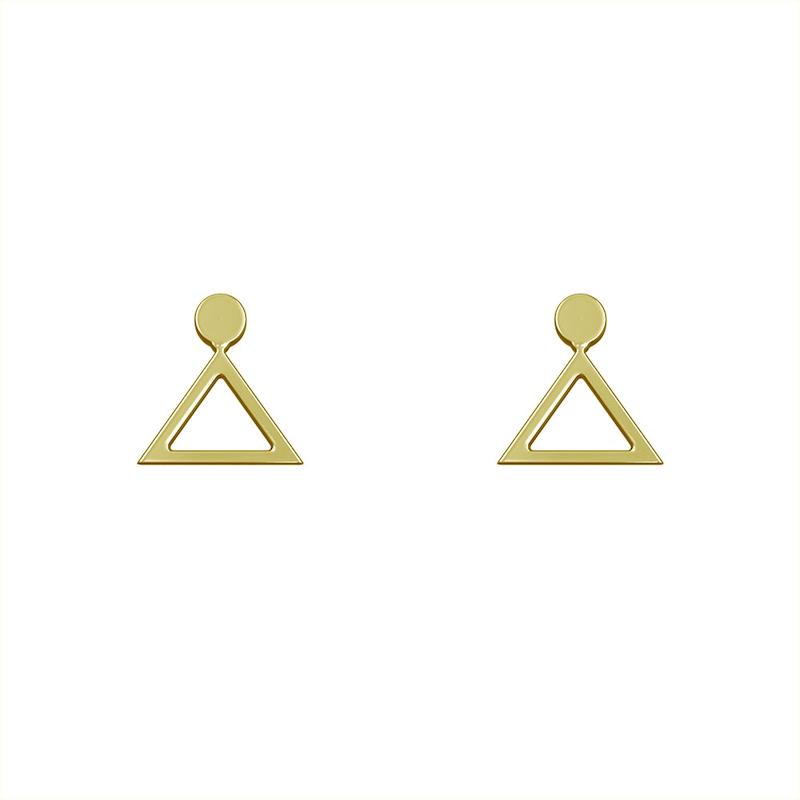 گوشواره طلا مدل مثلث کد GA10537