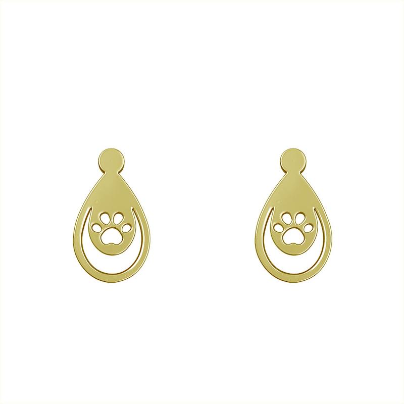 گوشواره طلا مدل پنجه کد GA10553