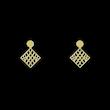 گوشواره طلا مدل لوزی کد GA10610