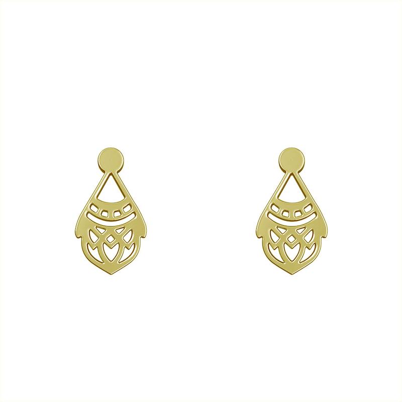 گوشواره طلا مدل هندسی کد GA10643