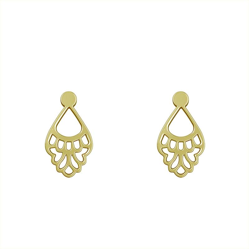 گوشواره طلا مدل هندسی کد GA10652