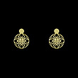 گوشواره طلا مدل دایره کد GA10668
