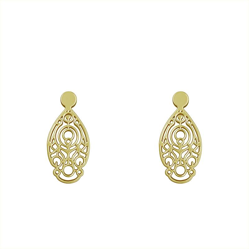 گوشواره طلا مدل هندسی کد GA10677