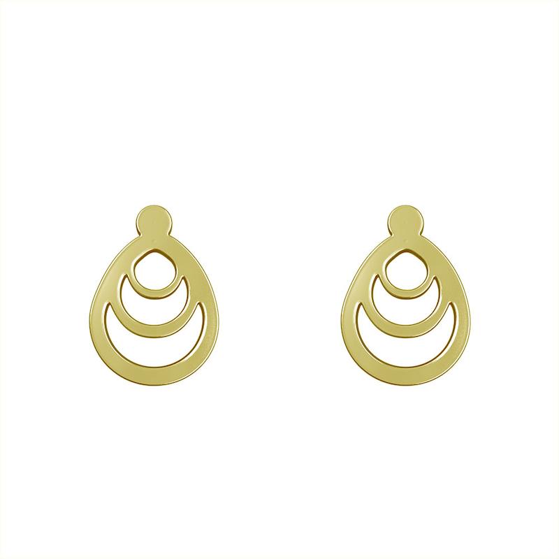 گوشواره طلا مدل هندسی کد GA10728