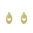 گوشواره طلا مدل قلب کد GA10736
