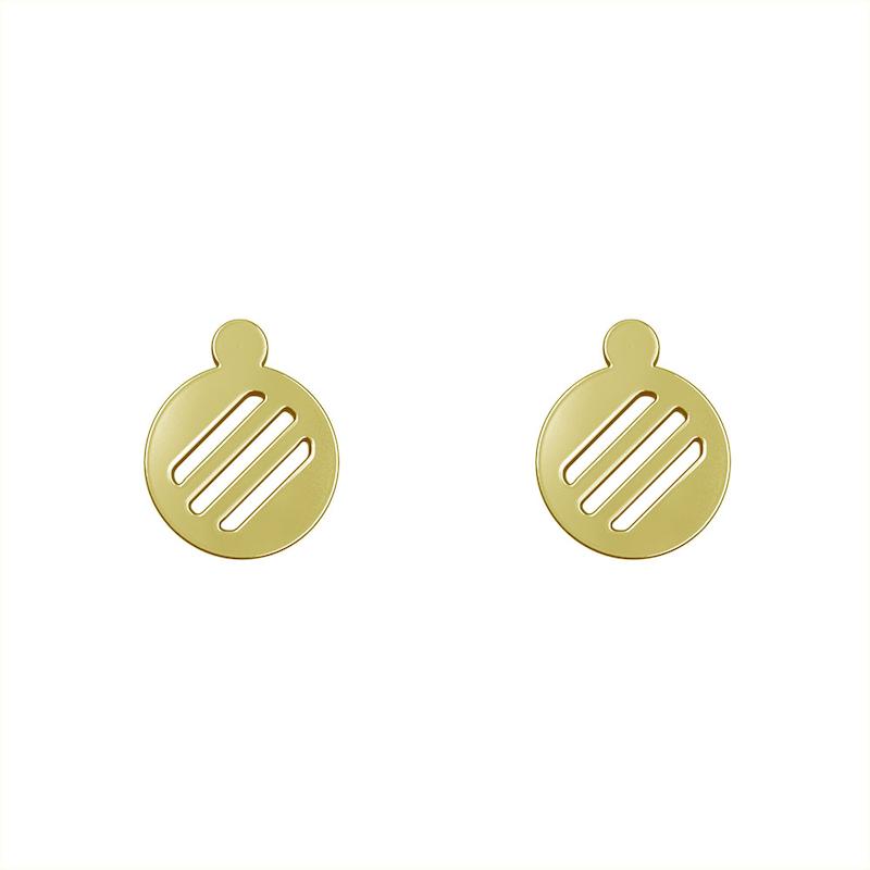 گوشواره طلا مدل دایره کد GA10744