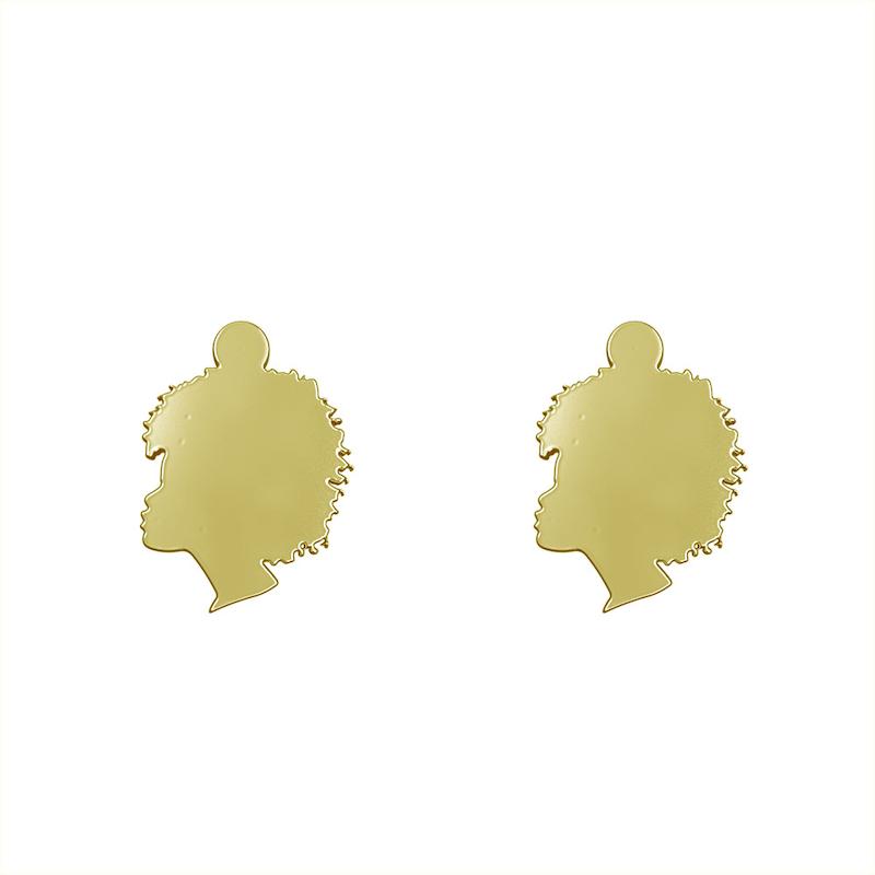 گوشواره طلا مدل نیم رخ پسر کد GA10745