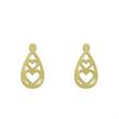 گوشواره طلا مدل قلب کد GA10757