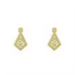 گوشواره طلا مدل لوزی کد GA10765