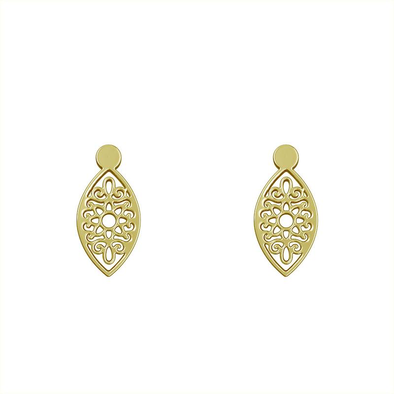 گوشواره طلا مدل هندسی کد GA10766