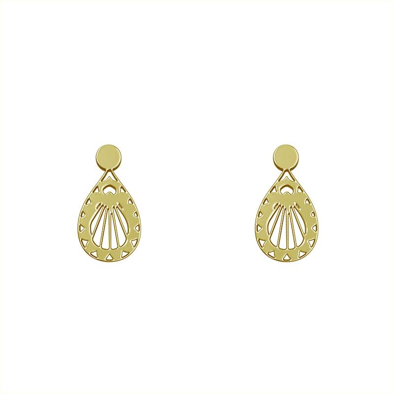 گوشواره طلا مدل اشک کد GA10789