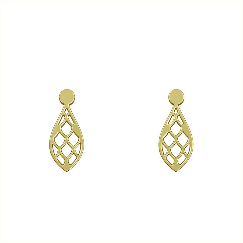 گوشواره طلا مدل اشک کد GA10825