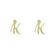 گوشواره طلا مدل حرف k کد GA10858