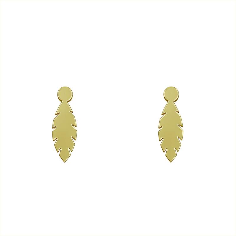 گوشواره طلا مدل برگ کد GA10898