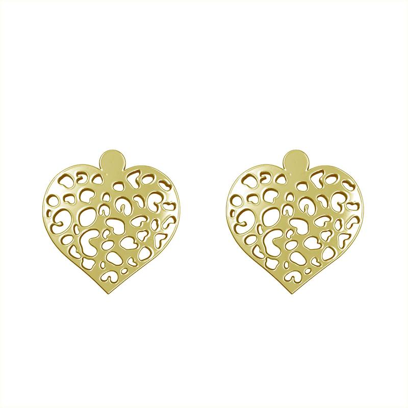 گوشواره طلا مدل قلب کد GA10952