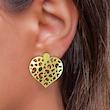 گوشواره طلا مدل قلب کد GA10952