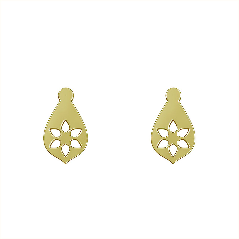 گوشواره طلا مدل گل کد GA10957