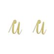 گوشواره طلا مدل حرف u کد GA11027