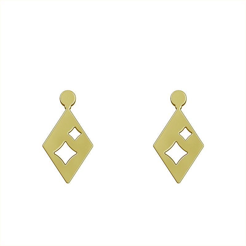 گوشواره طلا مدل لوزی کد GA11038