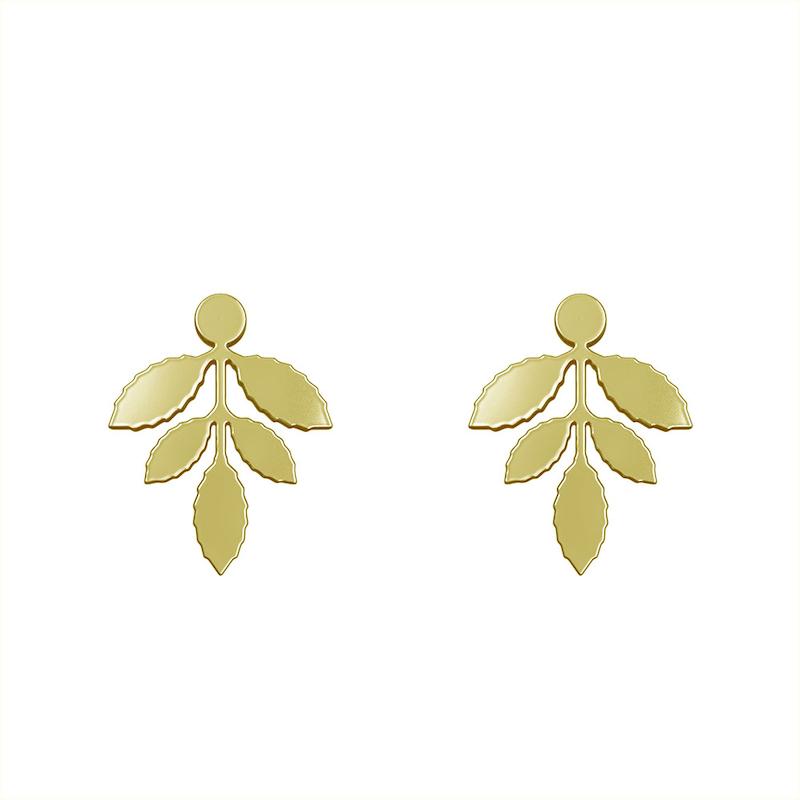 گوشواره طلا مدل برگ کد GA11083