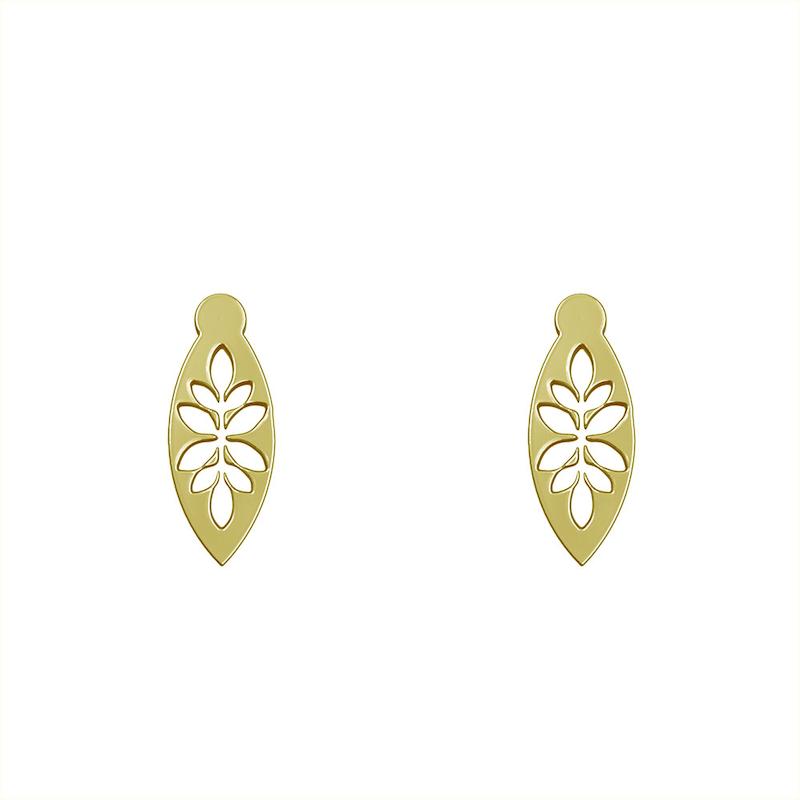 گوشواره طلا مدل برگ کد GA11089