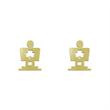 گوشواره طلا مدل برگ کد GA11187
