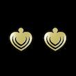 گوشواره طلا مدل قلب کد GA11264