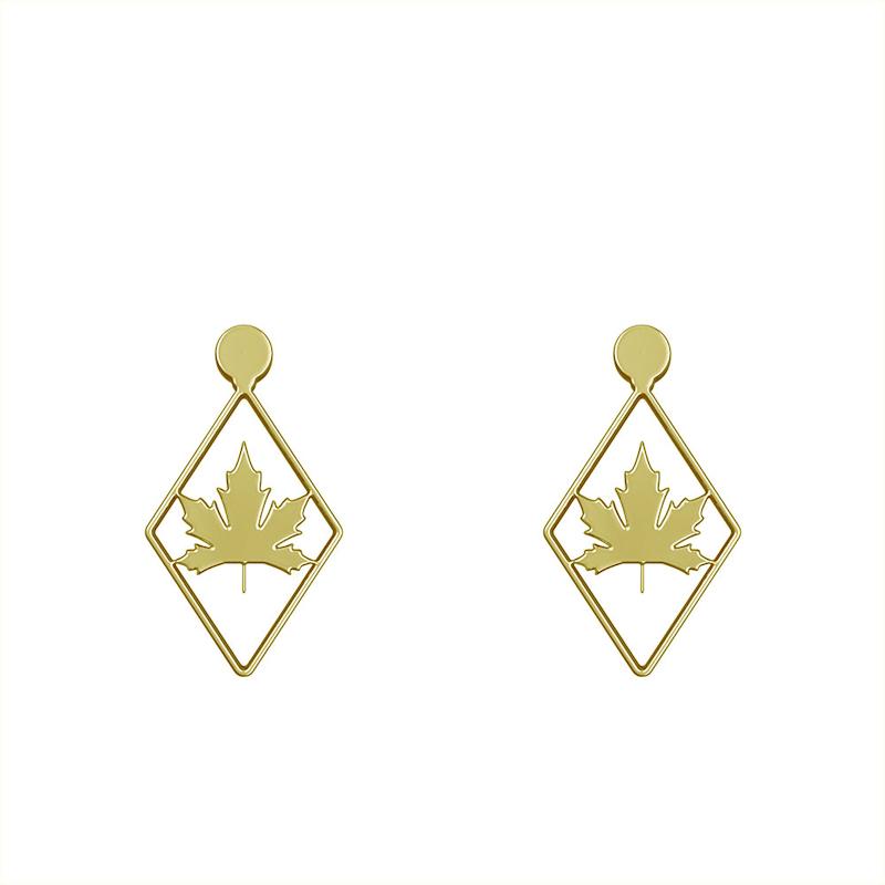 گوشواره طلا مدل برگ کد GA11351