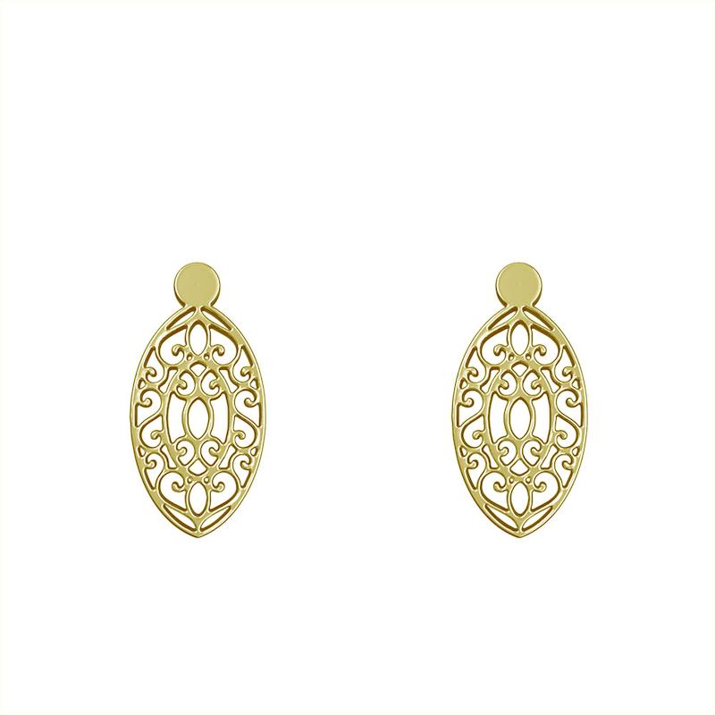 گوشواره طلا مدل هندسی کد GA11376