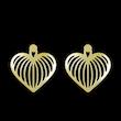 گوشواره طلا مدل قلب کد GA11388