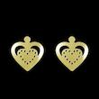 گوشواره طلا مدل قلب کد GA11495