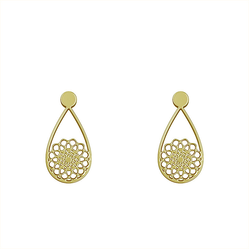 گوشواره طلا مدل گل کد GA11512