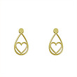 گوشواره طلا مدل قلب کد GA11537