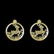 گوشواره طلا مدل گوزن کد GA11562