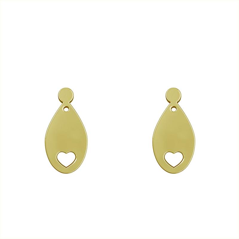 گوشواره طلا مدل قلب کد GA11591