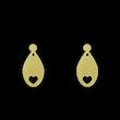 گوشواره طلا مدل قلب کد GA11591