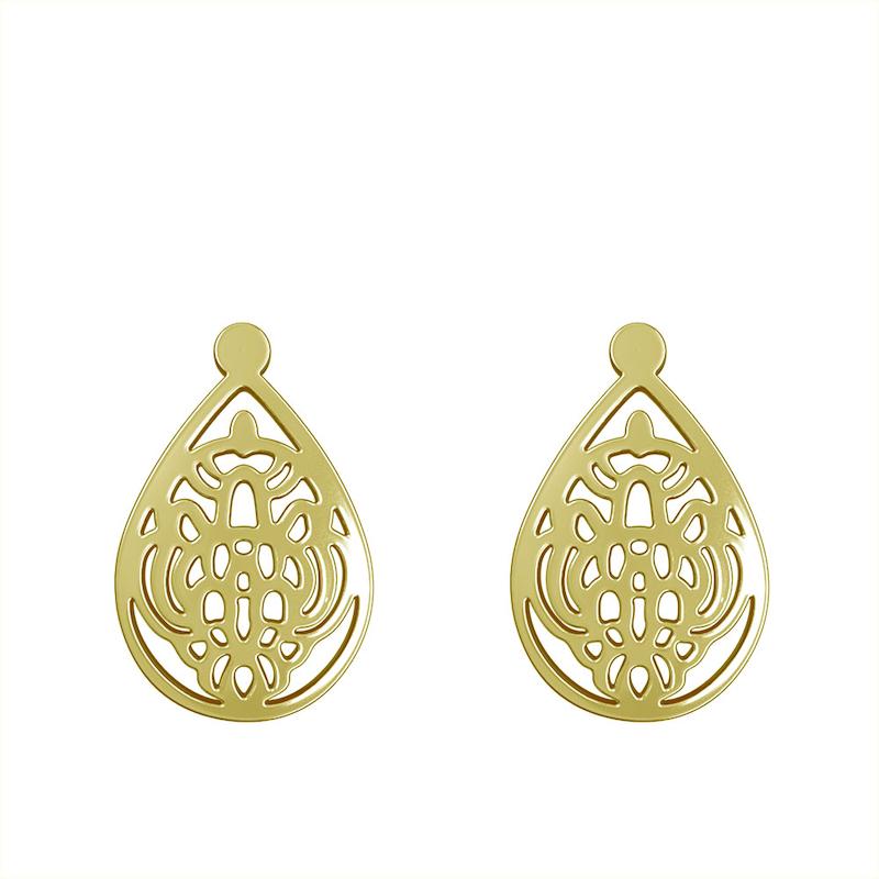 گوشواره طلا مدل هندسی کد GA11598