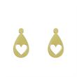گوشواره طلا مدل قلب کد GA11639