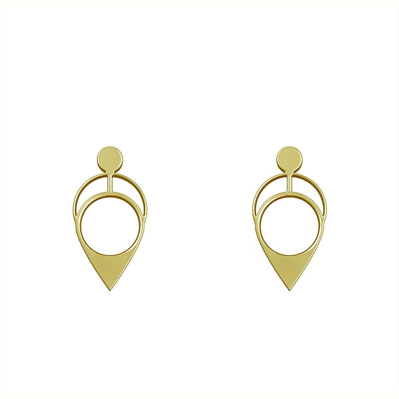 گوشواره طلا مدل هندسی کد GA11678