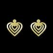 گوشواره طلا مدل قلب کد GA11695